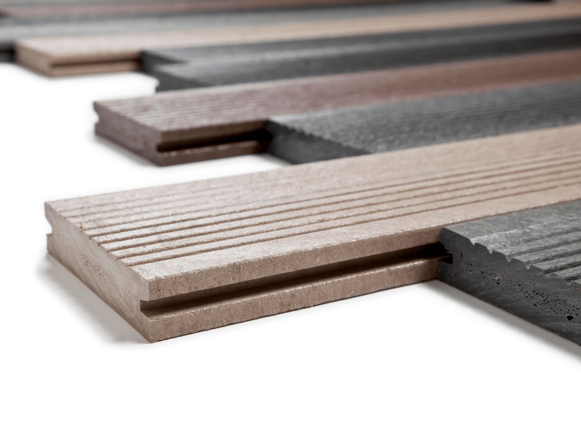 Plast Terrasseplanker - Grå - Plastplanker -  - Terrassebrædder