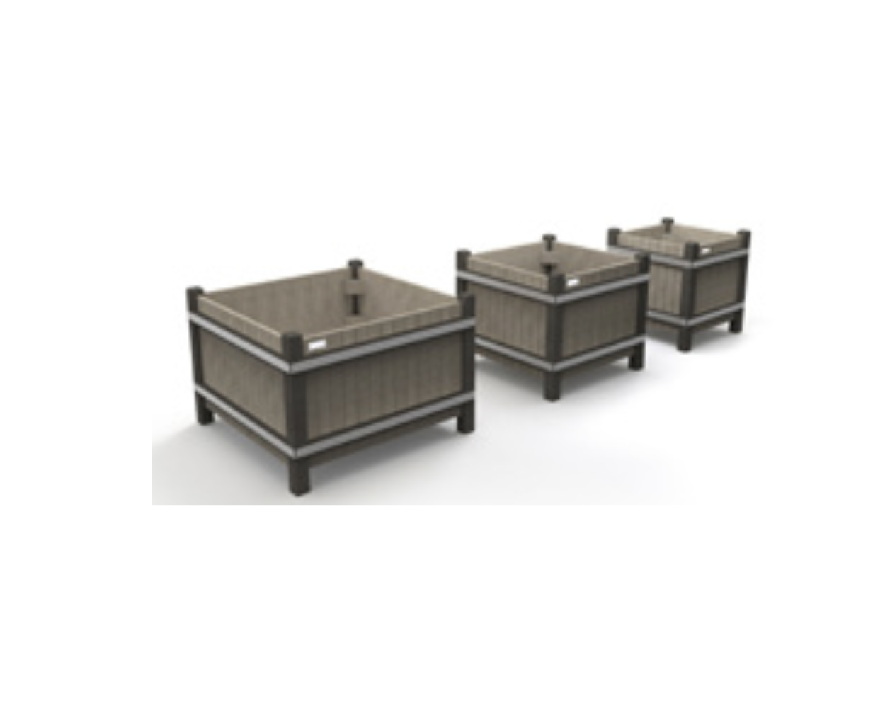 Blomsterkrukke - Versailles - Plastplanker -  - Blomsterkrukke