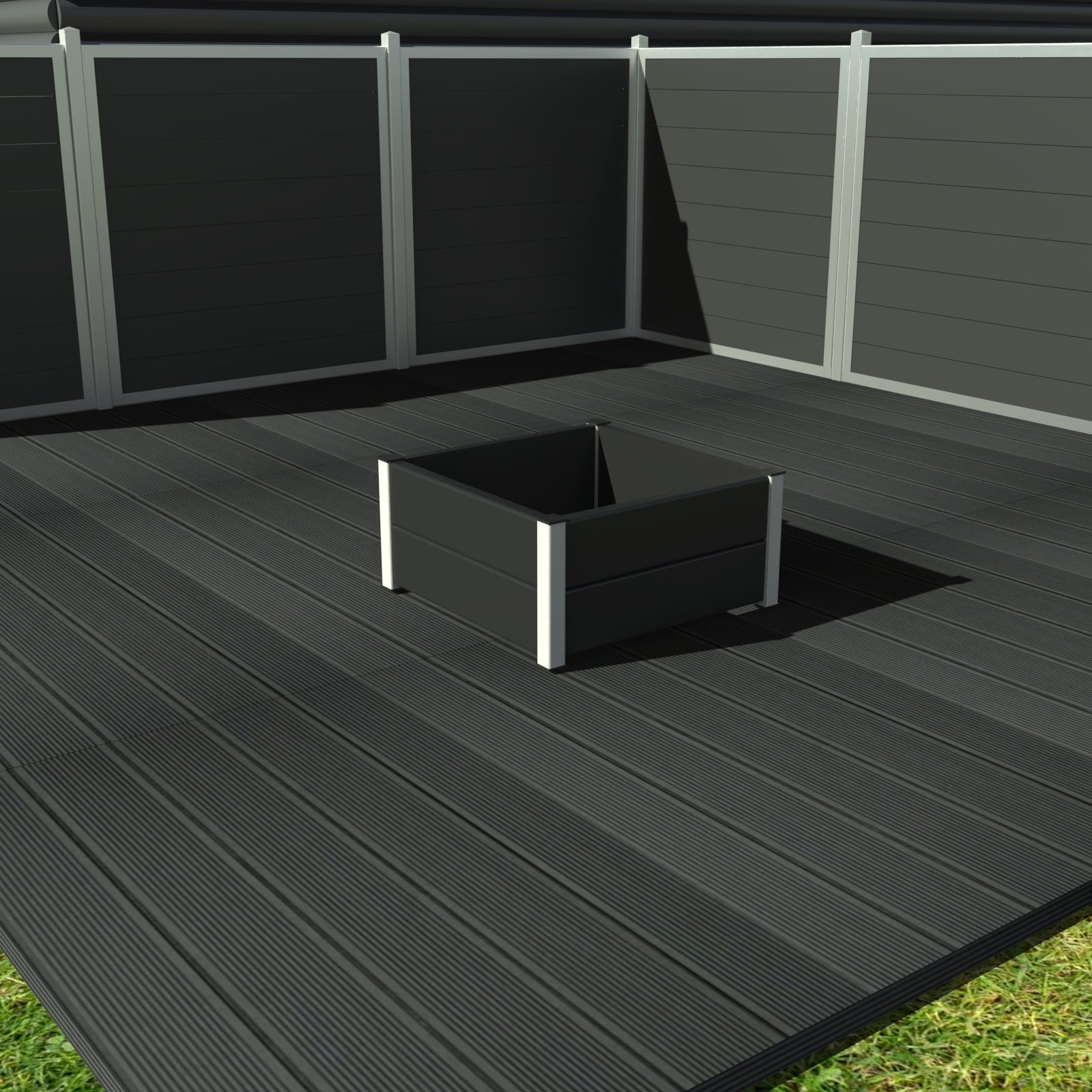 Lille Blomsterkumme - Helårs - Plastplanker -  - Blomsterkrukke