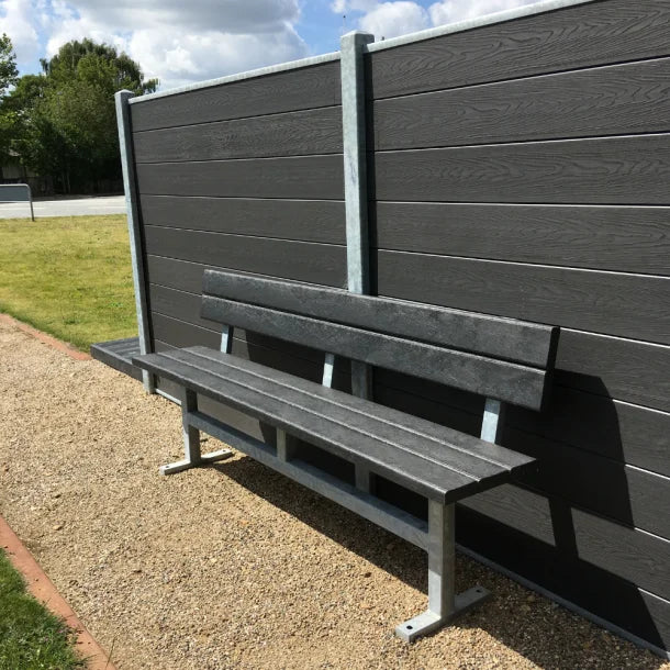 Bænk - Med ryglæn - Plastplanker -  - Bænke