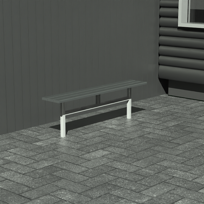 Bænk til nedstøbning - Uden ryglæn - Plastplanker -  - Bænke