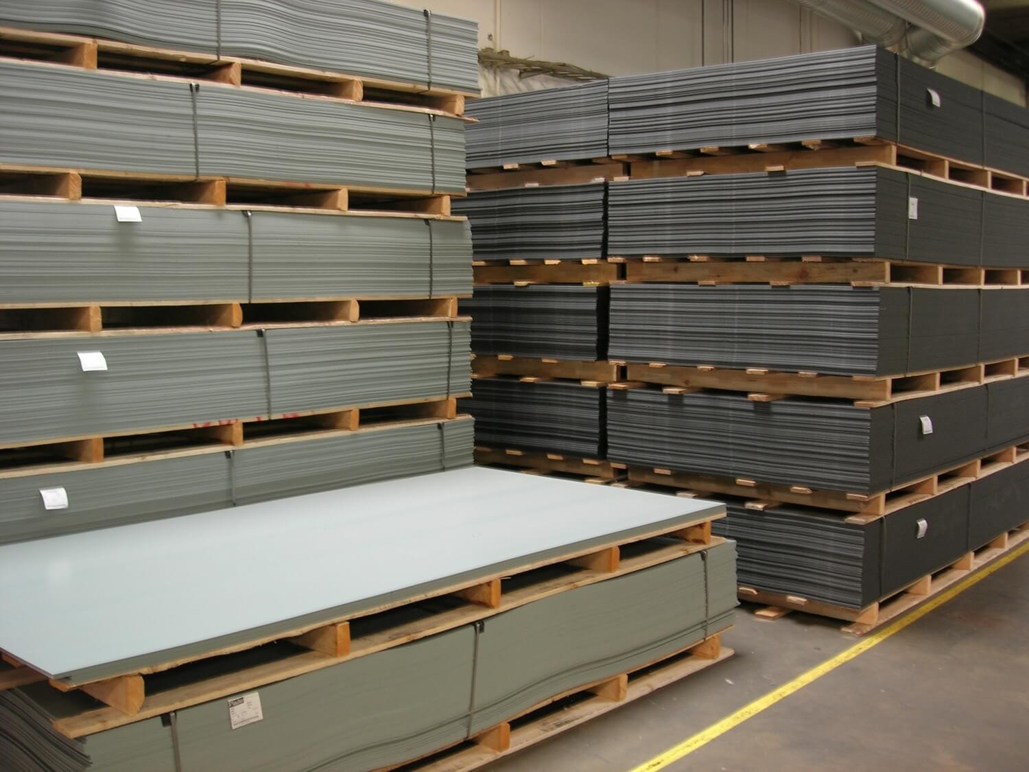 Glat plastplade - Grå - Plastplanker -  - plastplade