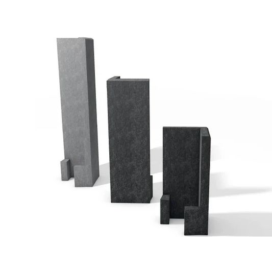 Hjørne Støttemur - Sort - Plastplanker -  - Støttemur