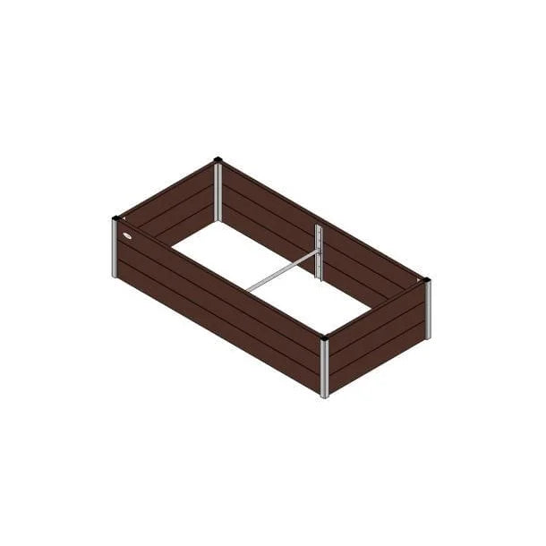 Højbed Classic uden sneglekant- Brun - Plastplanker -  - Højbede
