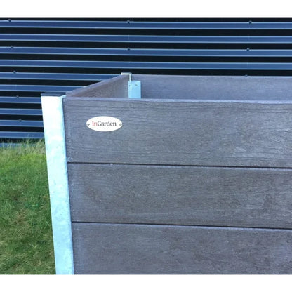 Højbed Struktur uden sneglekant - Brun