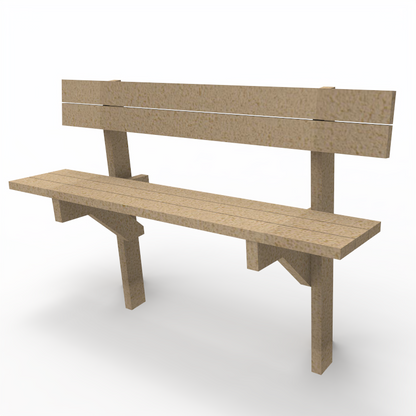 Bænk - Paris - Plastplanker -  - Bænke