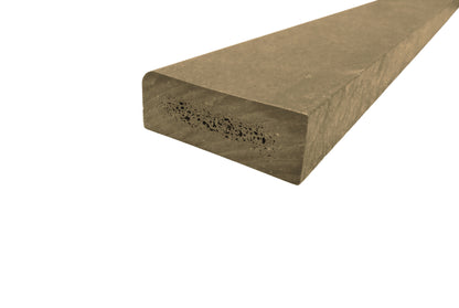 Plastplanke med 1 Afrundet Kant - Beige - Plastplanker -  - Plastplanke