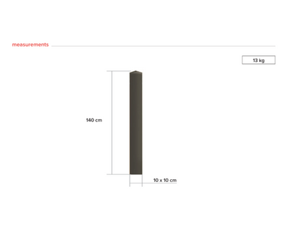 Trafikpullert - Kvadratisk - Plastplanker -  - Trafik
