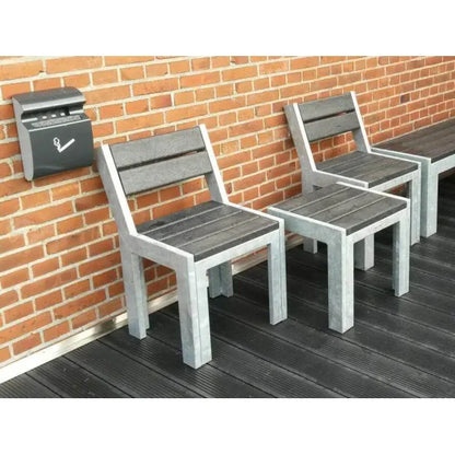 Opal Café stol - Uden ryglæn - Plastplanker -  - Opal Stol uden ryglæn