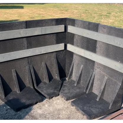 Støttemur - Sort - Plastplanker -  - Støttemur