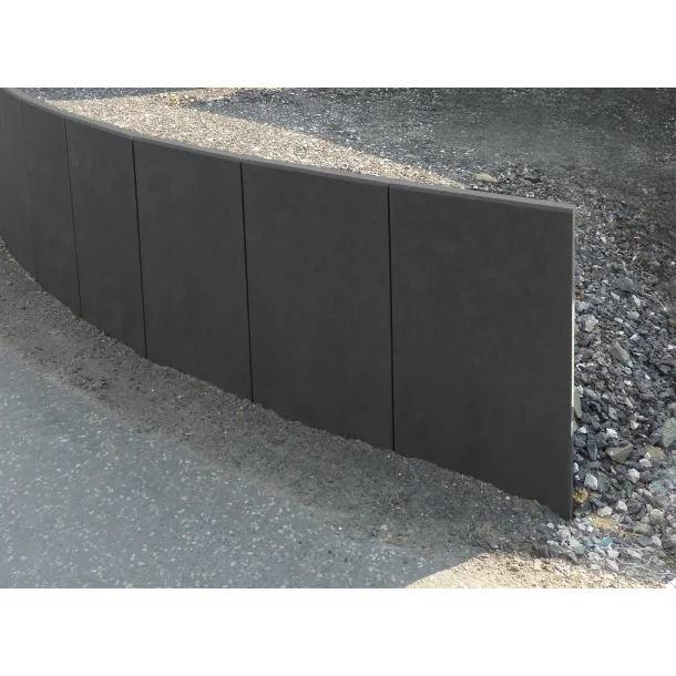 Støttemur - Sort - Plastplanker -  - Støttemur