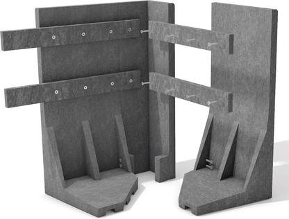 Støttemur - Sort - Plastplanker -  - Støttemur